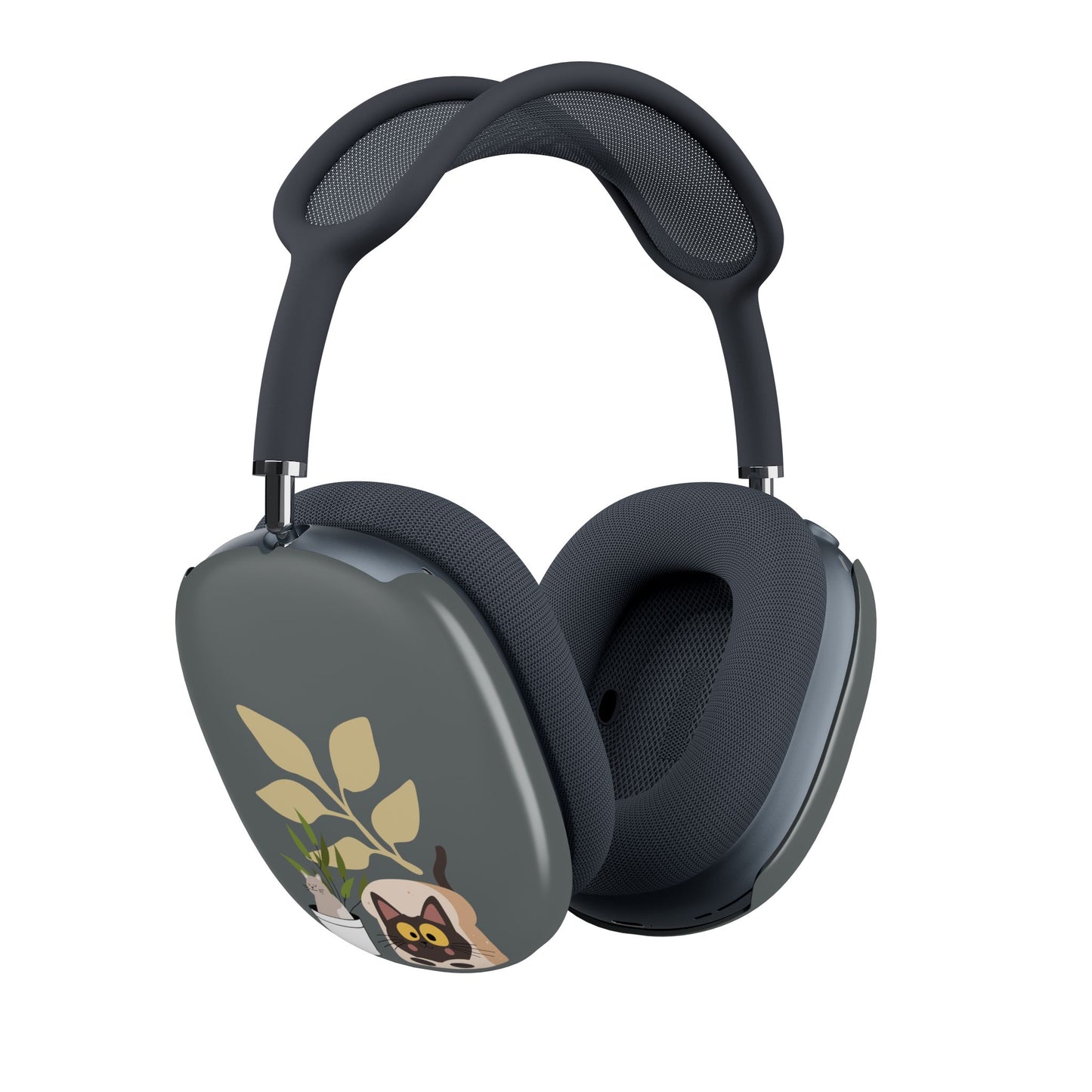 Copy of AirPods Max Case — Cute Cat & Potted Plants Protective Shell