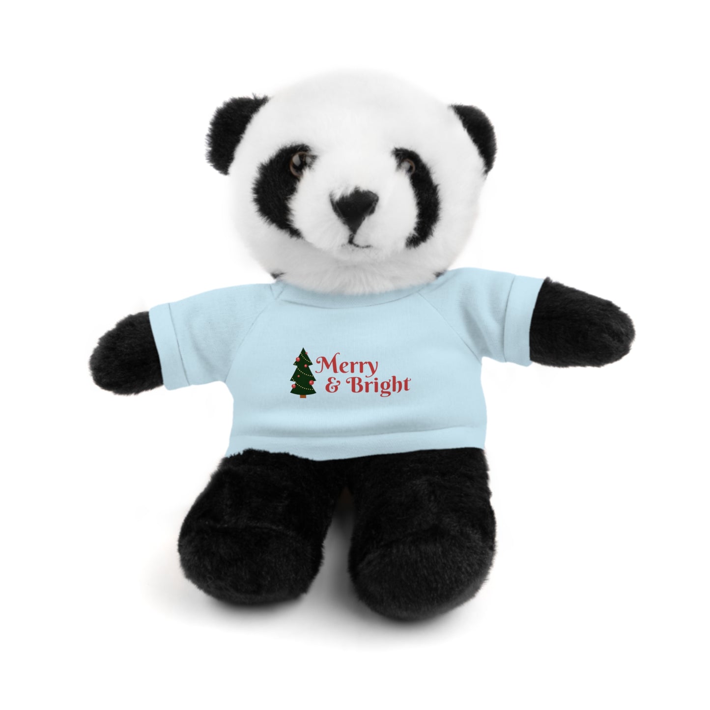 Holiday Teddy Bear with "Merry & Bright" Tee