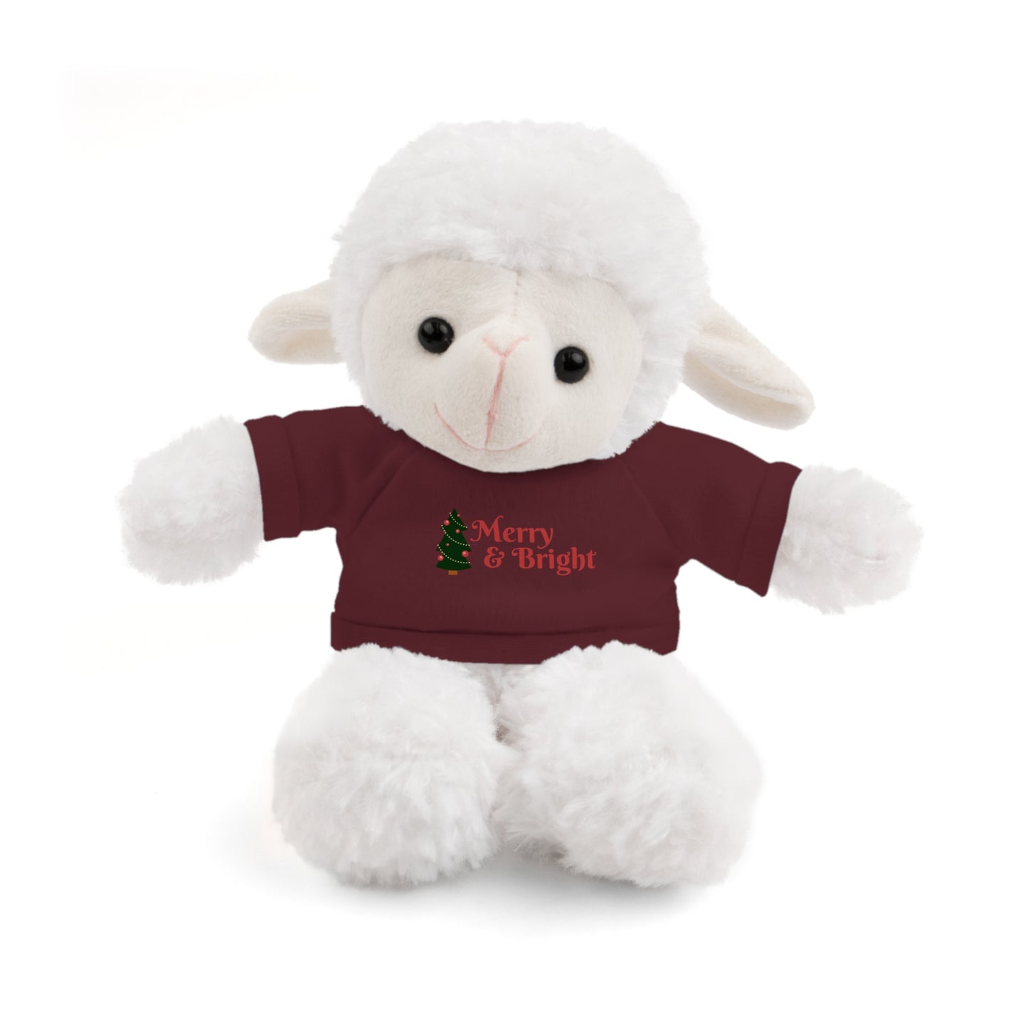 Holiday Teddy Bear with "Merry & Bright" Tee