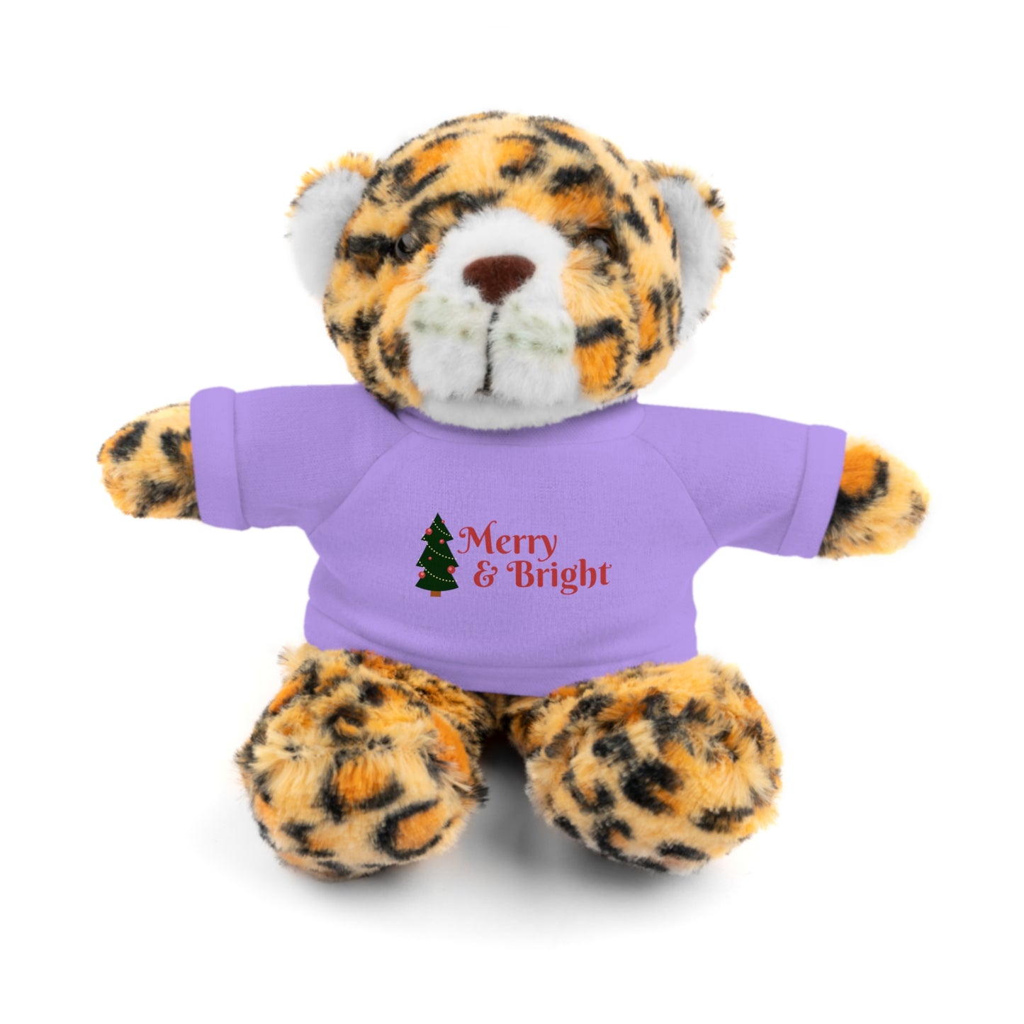 Holiday Teddy Bear with "Merry & Bright" Tee