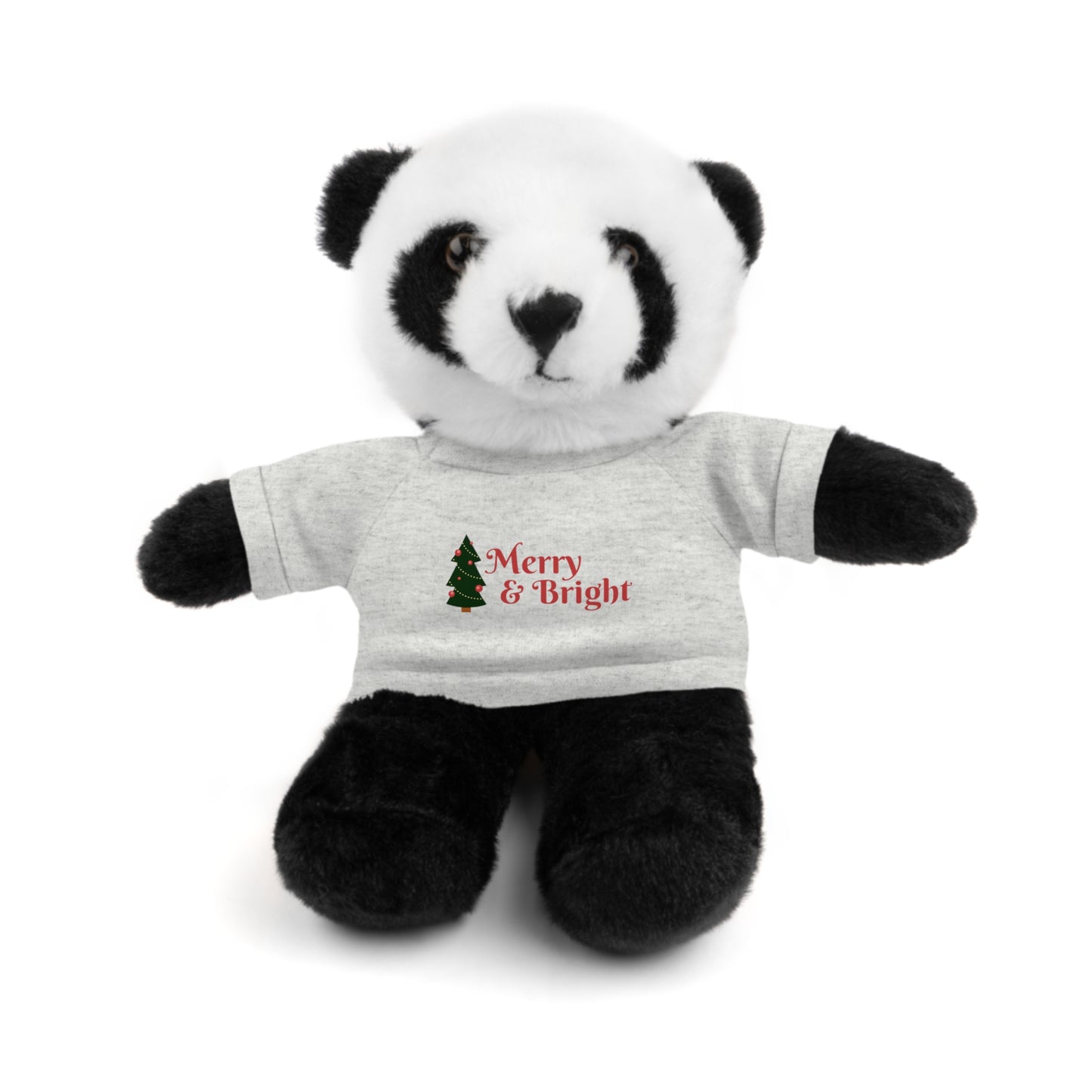 Holiday Teddy Bear with "Merry & Bright" Tee