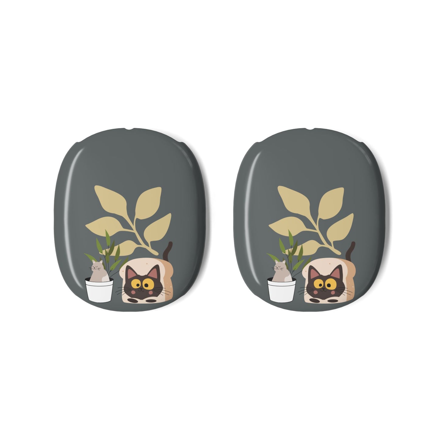 Copy of AirPods Max Case — Cute Cat & Potted Plants Protective Shell