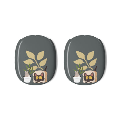 Copy of AirPods Max Case — Cute Cat & Potted Plants Protective Shell