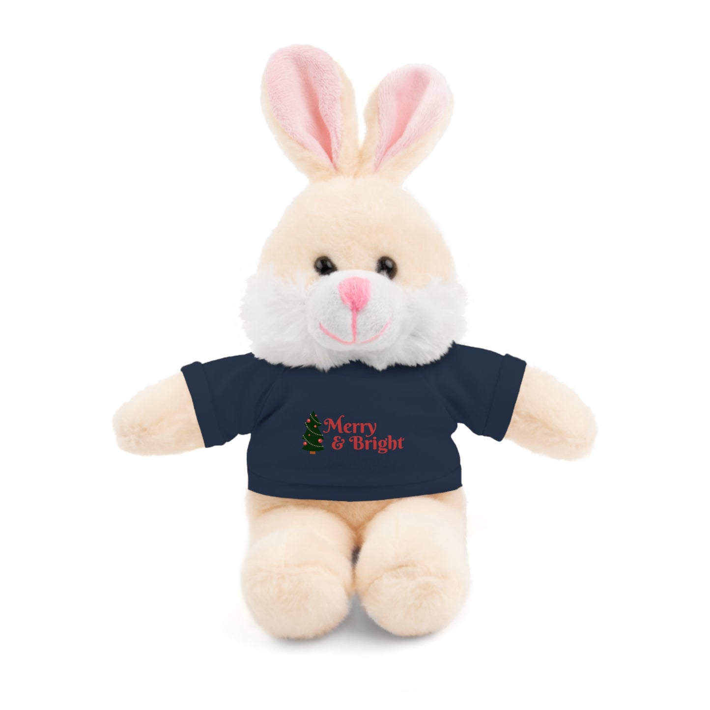 Holiday Teddy Bear with "Merry & Bright" Tee