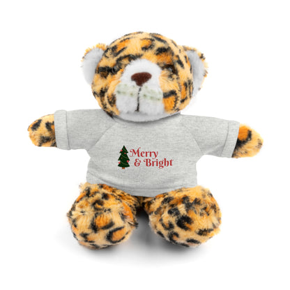 Holiday Teddy Bear with "Merry & Bright" Tee