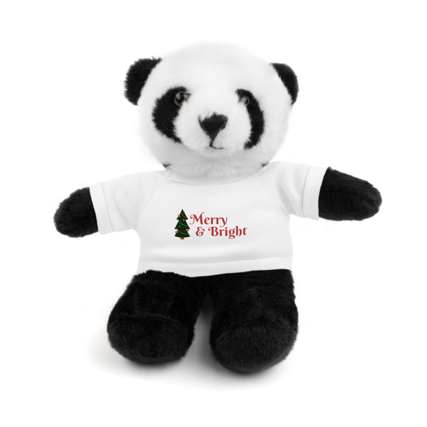 Holiday Teddy Bear with "Merry & Bright" Tee