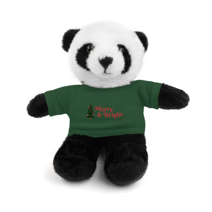 Holiday Teddy Bear with "Merry & Bright" Tee