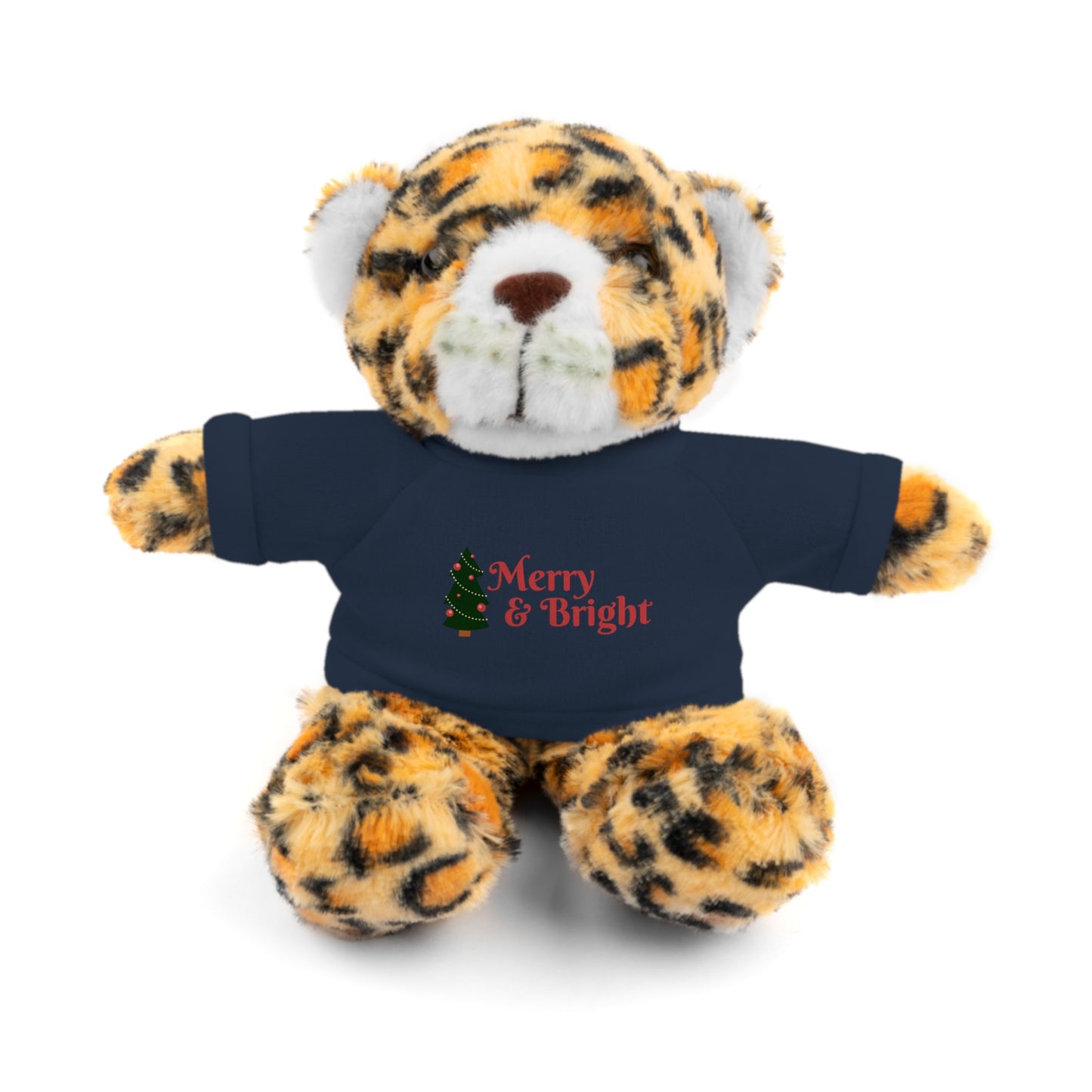 Holiday Teddy Bear with "Merry & Bright" Tee