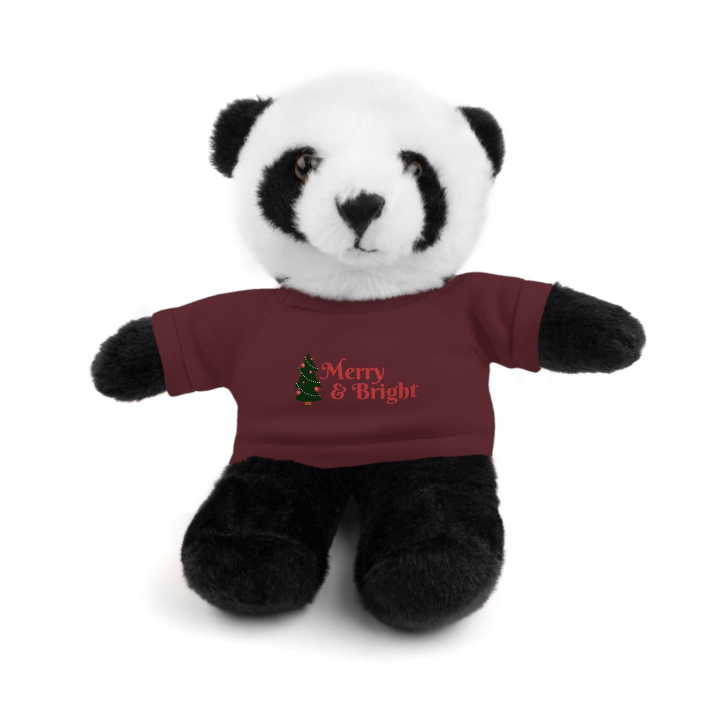 Holiday Teddy Bear with "Merry & Bright" Tee