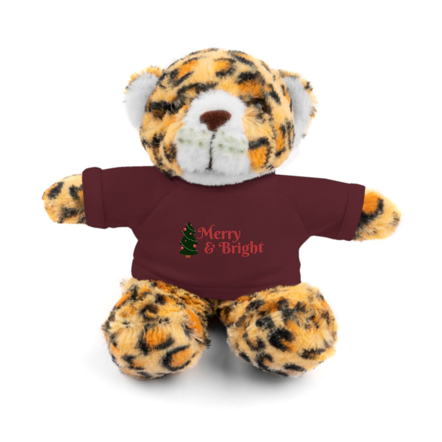 Holiday Teddy Bear with "Merry & Bright" Tee